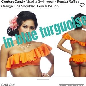 New Nicolita rumba ruffle Bikini Top swim